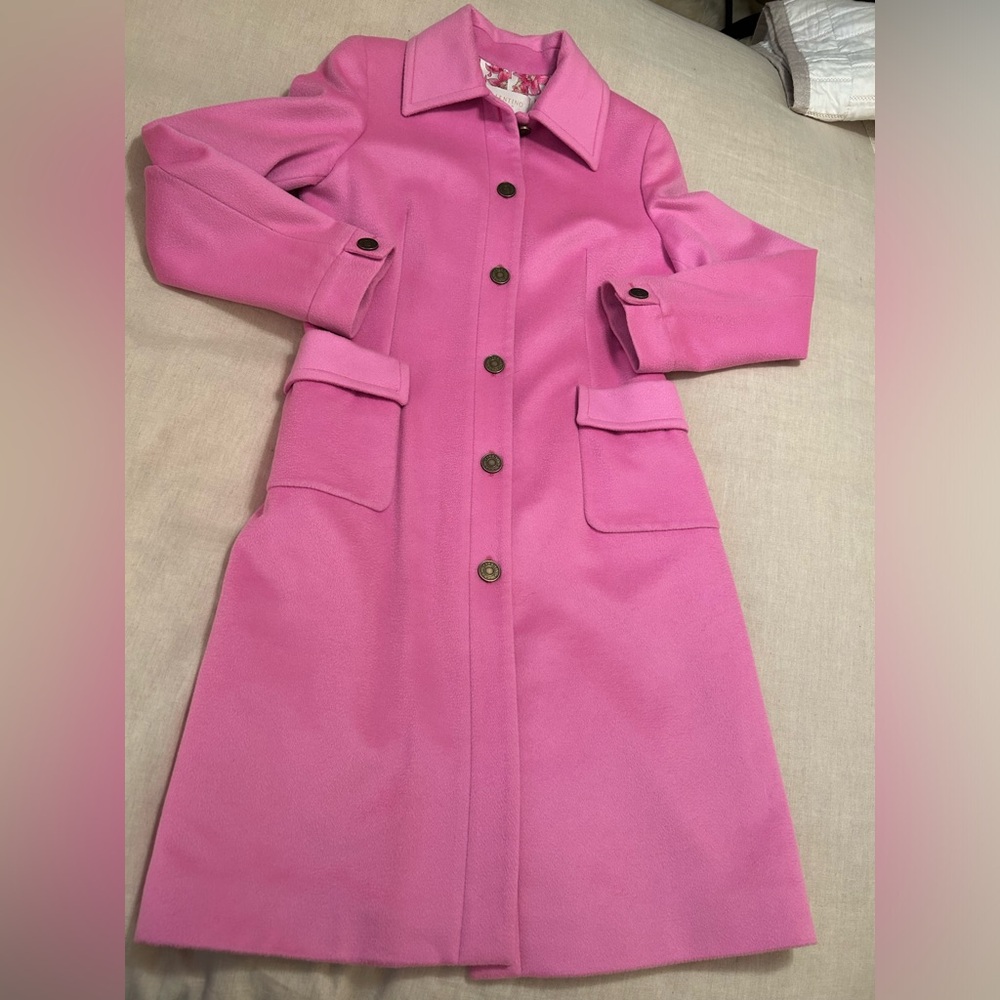 💗🌸Valentino  Pink Cashmere Long Coat🌸💗